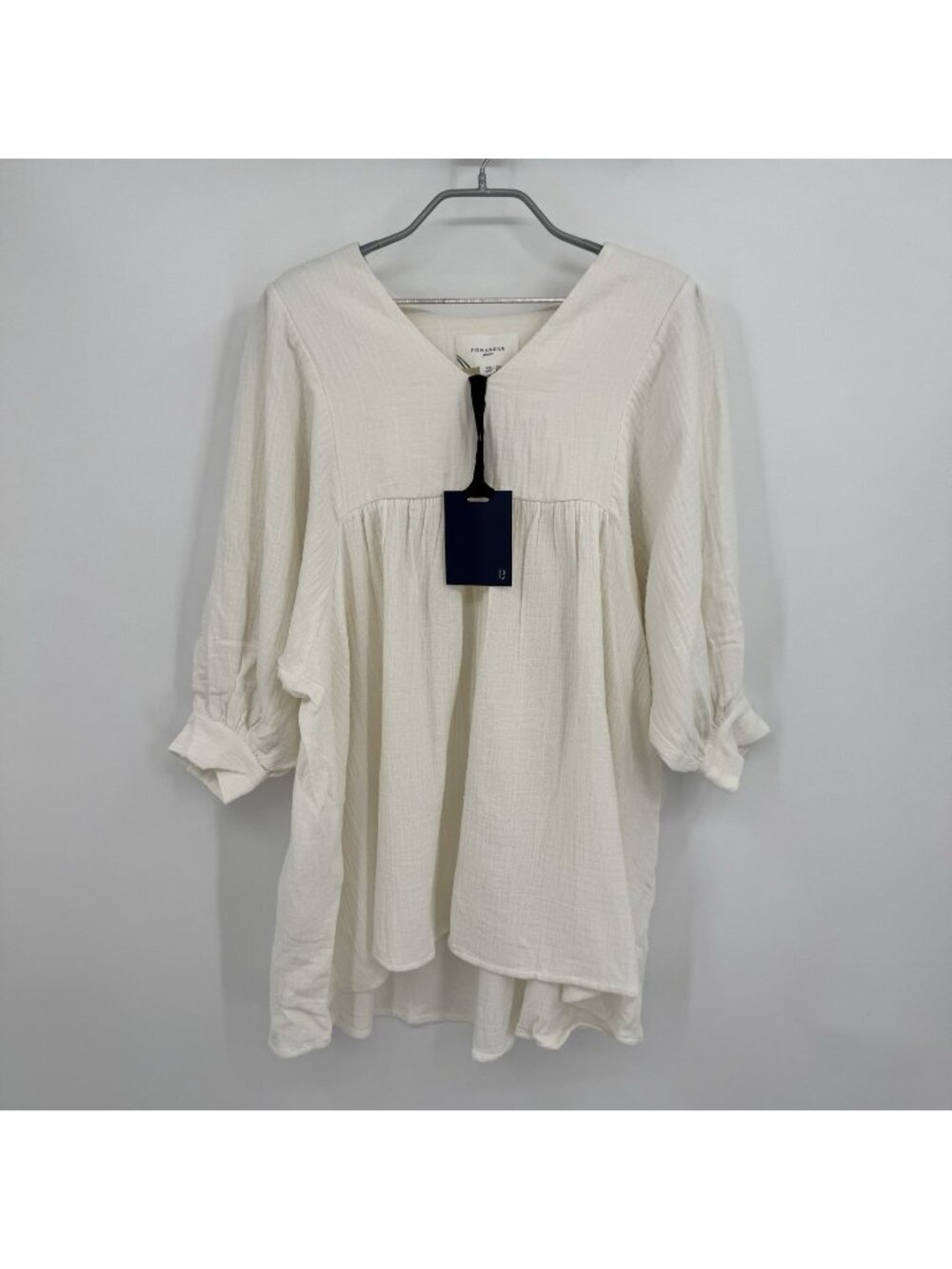 Pomander Place by Tuckernuck White Gauze Millie Dress size XS Mini Length Swing